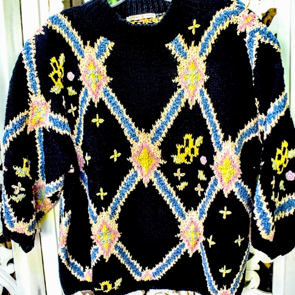80S hand knit sweater, LIMITED